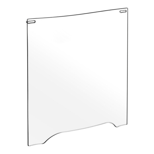 A clear plastic splash shield designed for the AvaMix ADM1000.