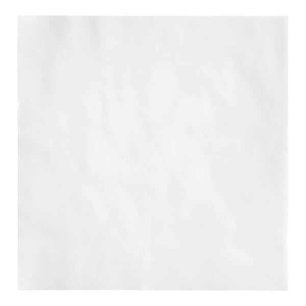A single sheet of white freezer paper.