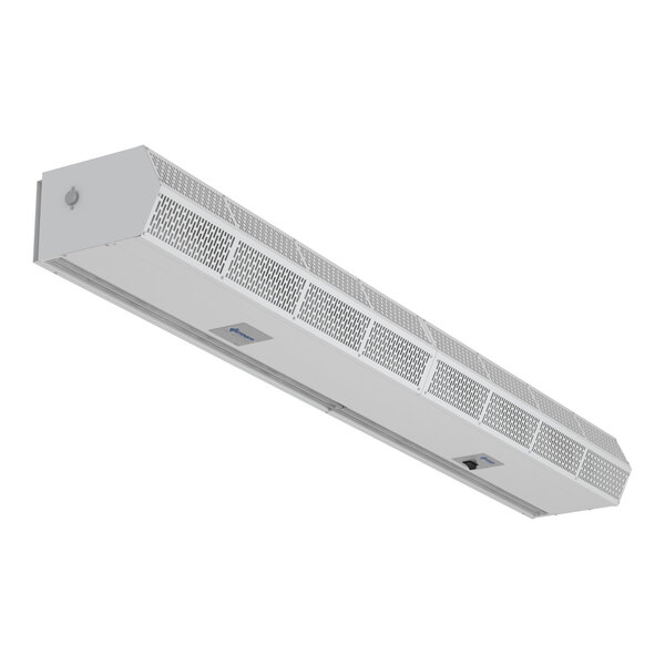 An indoor/outdoor ambient air curtain unit designed for pass-thru applications.