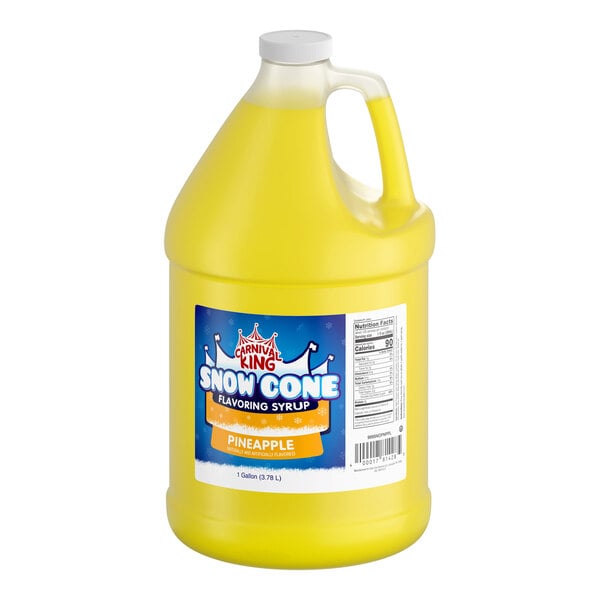 Carnival King Pineapple Snow Cone Syrup 1 Gallon