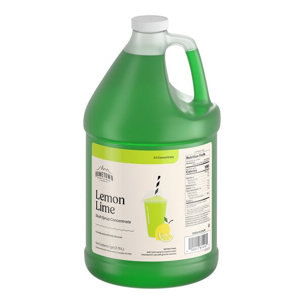 Hometown Provisions Lemon Lime Slushy 5:1 Concentrate  1 Gallon - 4/Case