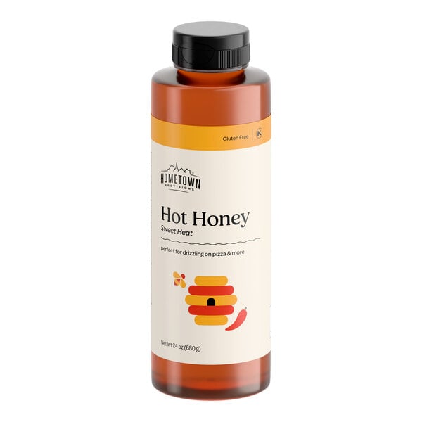 Hometown Provisions Hot Honey Squeeze Bottle 24 oz. - 6/Case