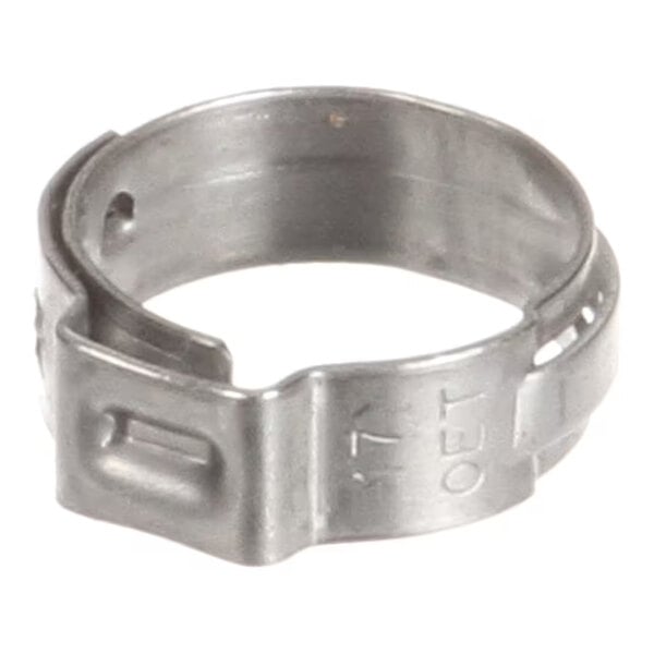 A stainless steel stepless clamp.