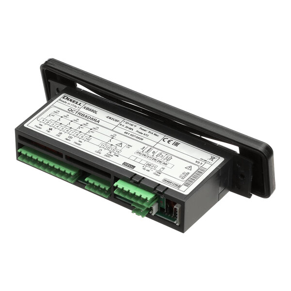 A rectangular Electrolux thermoregulator with labeled terminals and a black plastic frame.