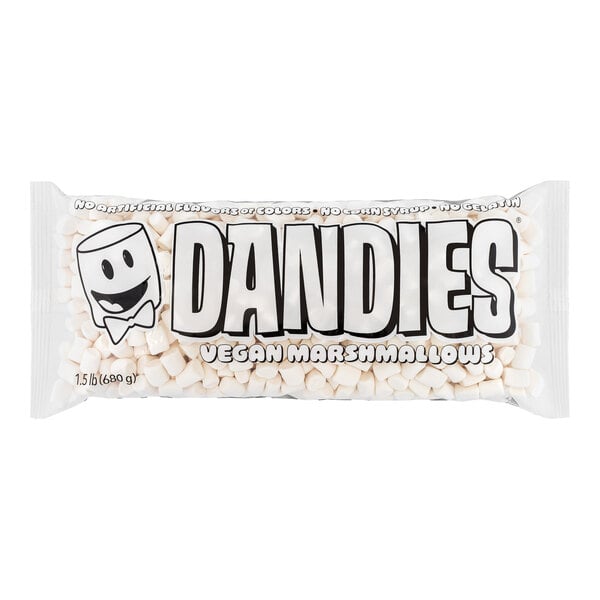 Dandies Vegan Mini Marshmallows 1.5 lb. - 10/Case
