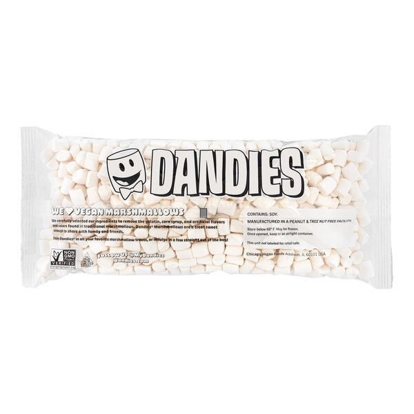 Dandies Vegan Mini Marshmallows 1.5 lb. - 10/Case