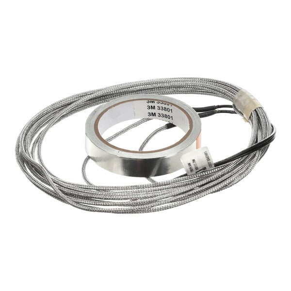A Kolpak heater wire service and installation kit with a coiled metal wire and a roll of metallic tape.