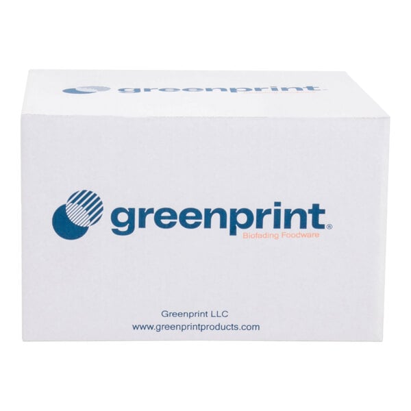 A box of Greenprint 6-inch black agave giant unwrapped straws containing 1,200 straws per case.
