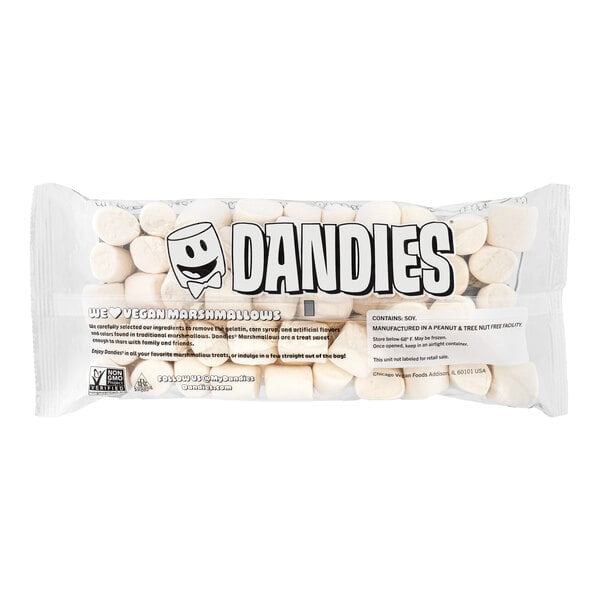 Dandies Vegan Regular Marshmallows 1.5 lb. - 10/Case