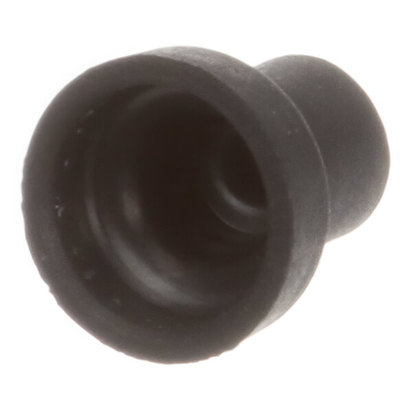 A black EPDM rubber cup seat component.