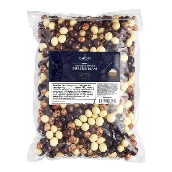 Capora Assorted Chocolatey Covered Espresso Beans 5 lb.
