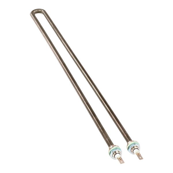 A metal heating element with two terminals, designed for use in Electrolux appliances.