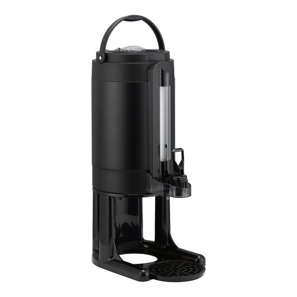 Service Ideas Universal GIU15GV3BLK 1.5 Gallon Black Thermal Coffee Server with Stand