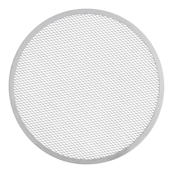 An American Metalcraft round metal grid with a silver frame.