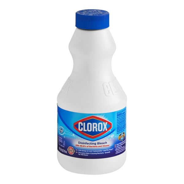 A 24 oz. bottle of CloroxPro Clorox concentrated disinfecting bleach with CloroMax.