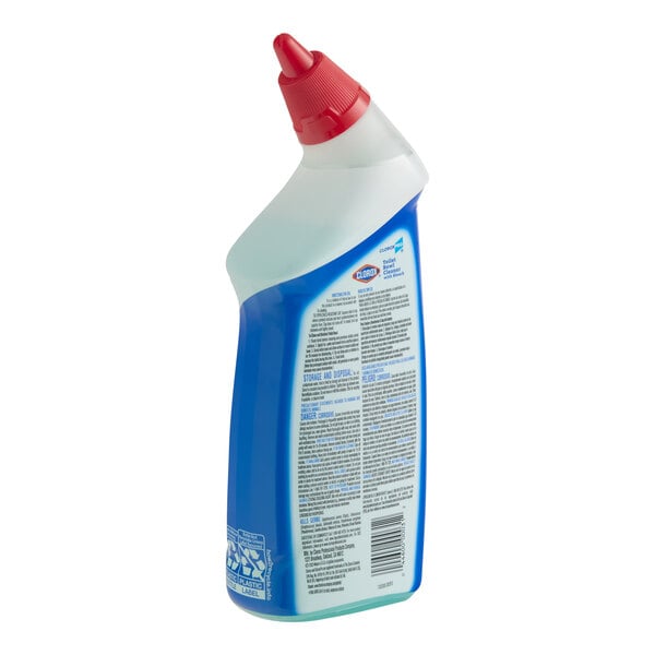 A bottle of CloroxPro Clorox 24 oz. Fresh Scent Toilet Bowl Cleaner with Bleach.