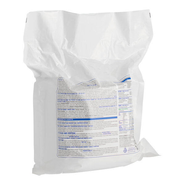 A refill pack of Clorox Healthcare hydrogen peroxide cleaner disinfectant wipes containing 185 wipes.
