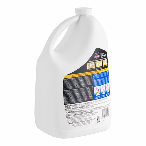 A one-gallon container of CloroxPro Clorox urine stain and odor remover.