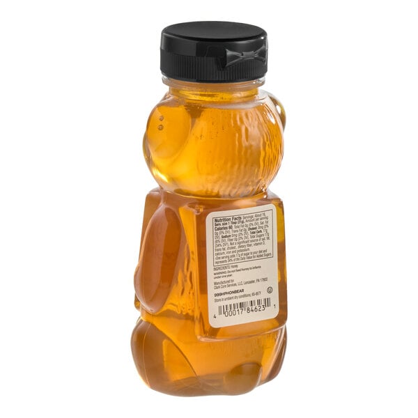 Hometown Provisions All-Natural Amber Honey Bear Squeeze Bottle 12 oz. - 12/Case