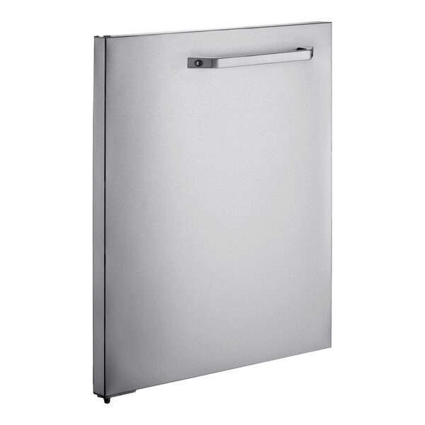 A left-hinged solid stainless steel door designed for select MainStreet Equipment prep tables.