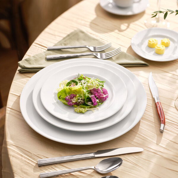 Reserve by Libbey Parisian 11 7/8" Round Porcelain Coupe Plate - 12/Case
