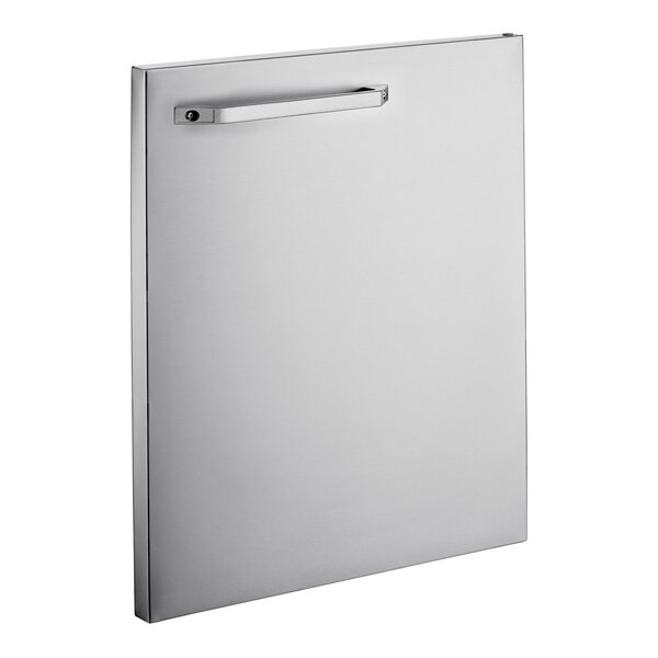 A right-hinged solid stainless steel door designed for select MainStreet Equipment prep tables.