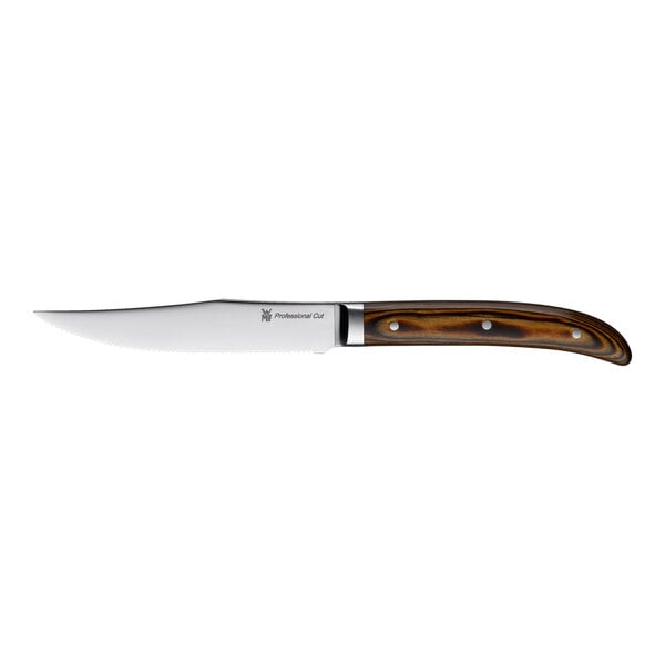 WMF Rodeo from BauscherHepp 9 11/16" 18/10 Stainless Steel Extra Heavy Weight Steak Knife - 6/Case