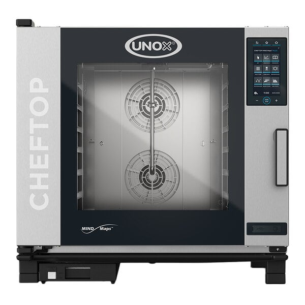 Unox XAVC-06FS-HPRM CHEFTOP MIND.Maps COUNTERTOP PLUS 6 Pan Full Size Electric Combi Oven with Right-Hinged Door - 440/480V, 3 Phase