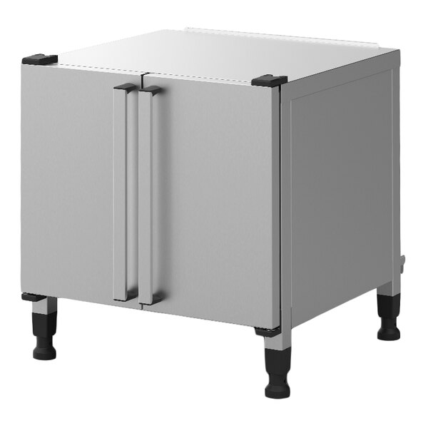 Unox XWDEA-1011-U CHEFTOP-X 34 1/4" x 37 13/16" x 40 3/16" 10 Pan Half Size Ultra-High Combi Oven Stand with 2-Door Cabinet for XADA-1011-EXLS, XADA-1011-EXRS, XADA-1011-GXLS, and XADA-1011-GXRS