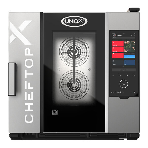 Unox XADA-0611-EXLS CHEFTOP-X Digital.ID Electric 6 Pan Half Size Countertop Combi Oven with Left-Hinged Door - 208/240V, 3 Phase