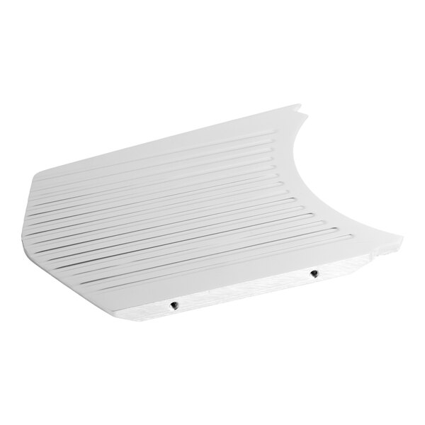 A metal gauge plate designed for use with the Avantco SL612A slicer.