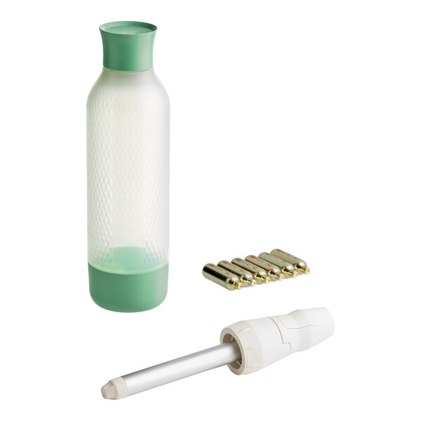 iSi Twist'N Sparkle Virtuoso 1 Liter Sage Sparkling Beverage System 10951601