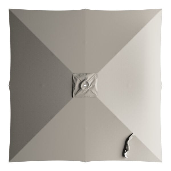 A square fog gray umbrella canopy designed for 9-foot aluminum pulley lift umbrellas.