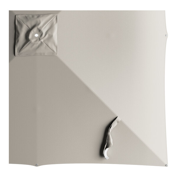 A square fog gray umbrella canopy designed for 9-foot aluminum pulley lift umbrellas.