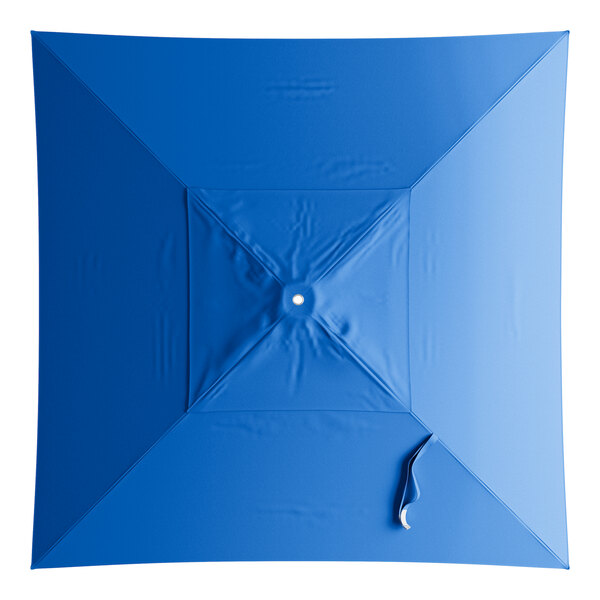 A square lake blue umbrella canopy designed for aluminum push lift umbrellas.