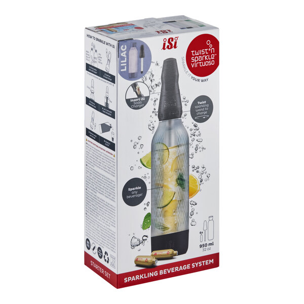 iSi Twist'N Sparkle Virtuoso 1 Liter Lilac Sparkling Beverage System 10951401