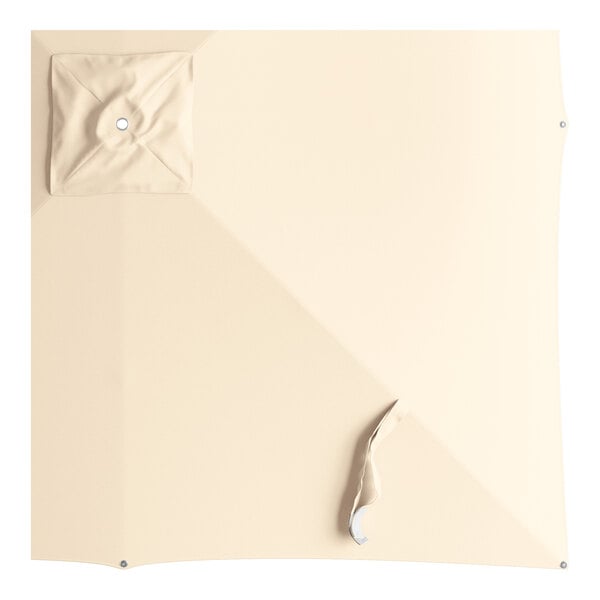 A square sand-colored umbrella canopy designed for 9-foot aluminum pulley lift umbrellas.