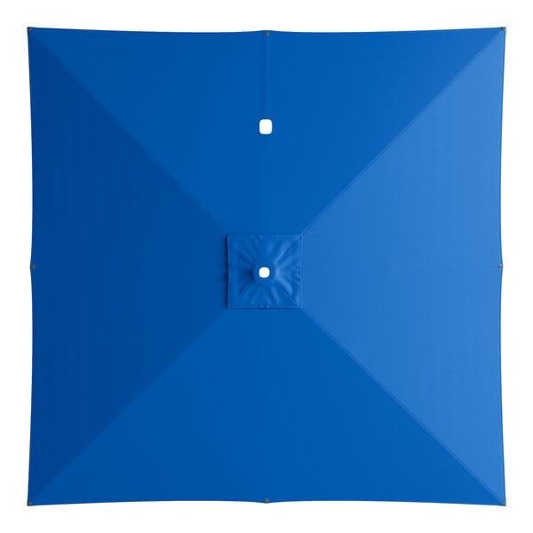 A square lake blue umbrella canopy designed for cantilever umbrellas.