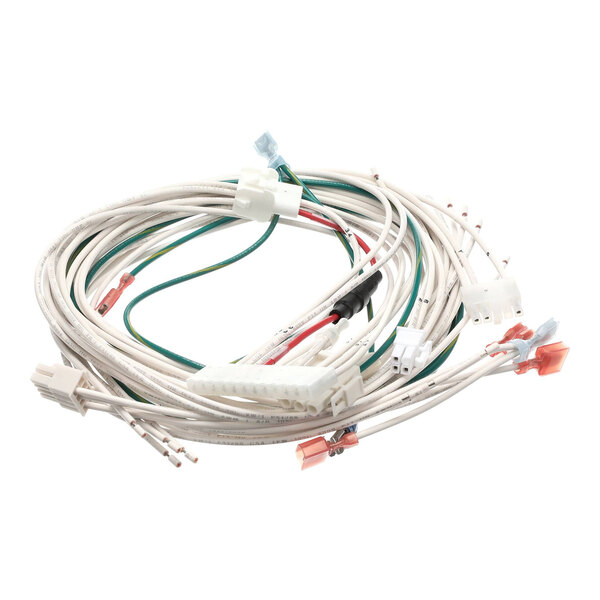 A coiled wiring harness with multiple connectors for an ignition system.