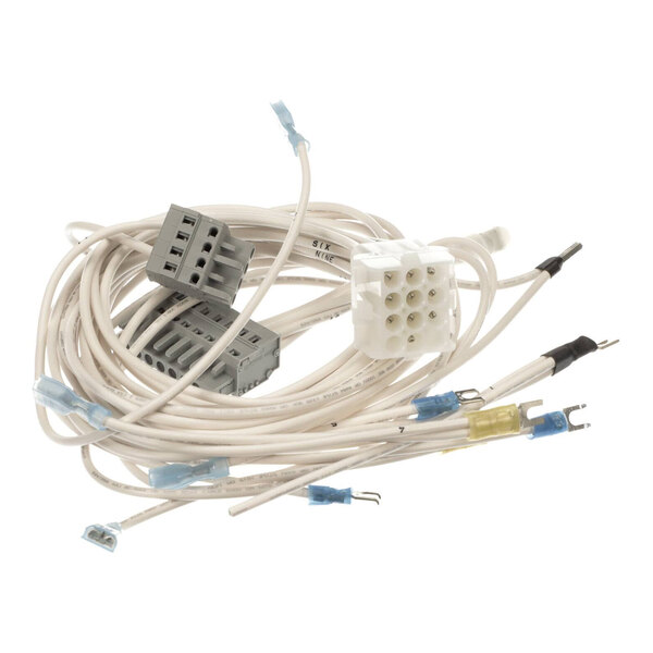 A wire harness with multiple connectors and terminals, designed for touch screen control systems.