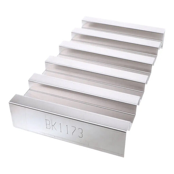 A stainless steel divider pan with multiple sections, labeled BK1173.