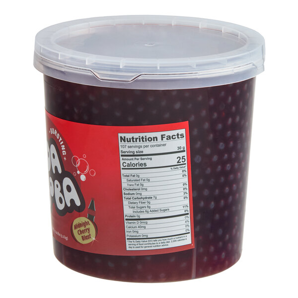 Bossen Midnight Cherry Blast Soda Bursting Boba 7.04 lb. - 4/Case