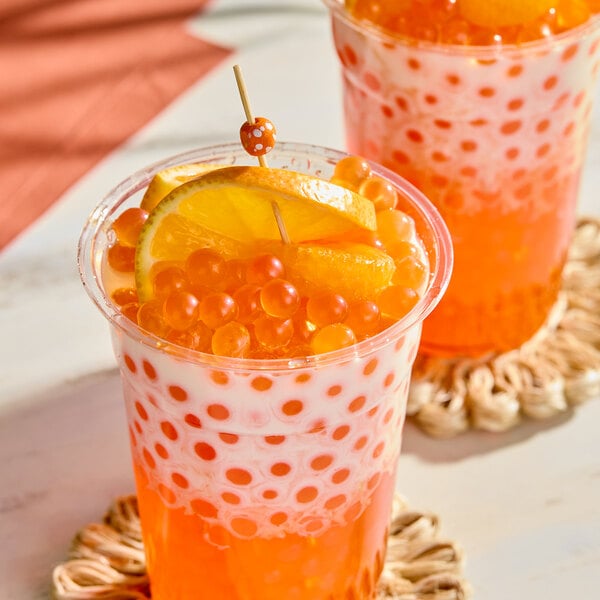 Bossen Orange Sunburst Bliss Soda Bursting Boba 7.04 lb.