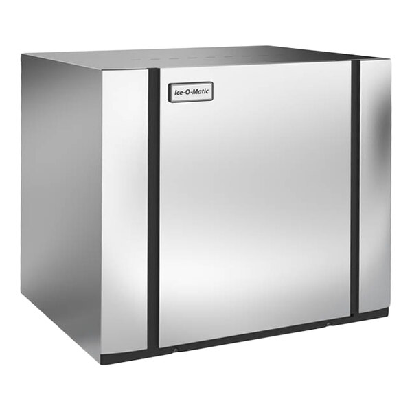 A stainless steel commercial ice machine from Ice-O-Matic's Elevation Series.