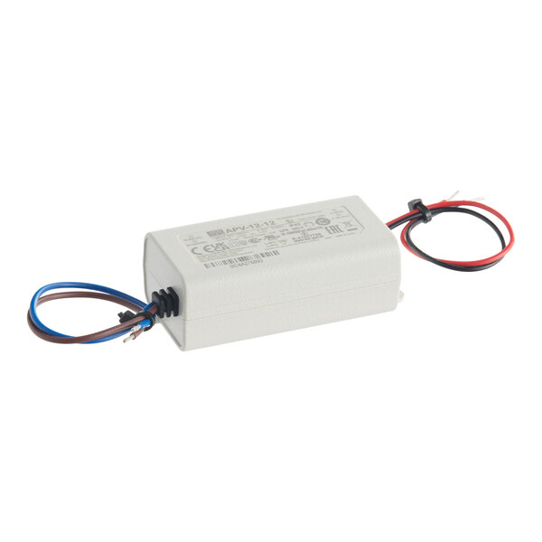 A rectangular Estella UVC ultraviolet disinfection lamp driver with attached blue, brown, red, and black wires.