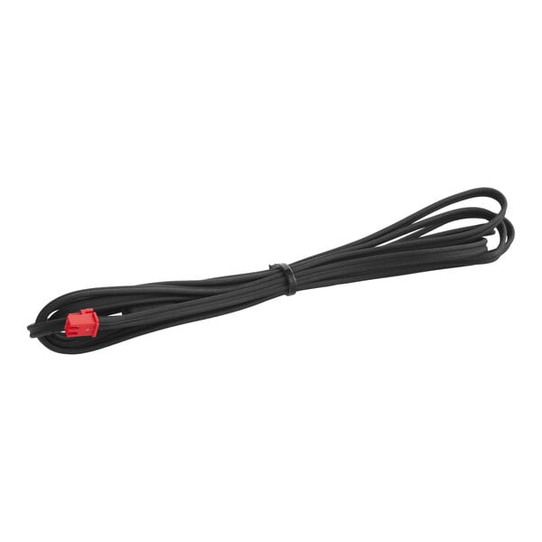 A black cabinet temperature sensor cable with a red connector, designed for use with the Estella MCC220.