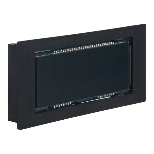 A rectangular black LCD display unit designed for showing temperature and humidity readings.