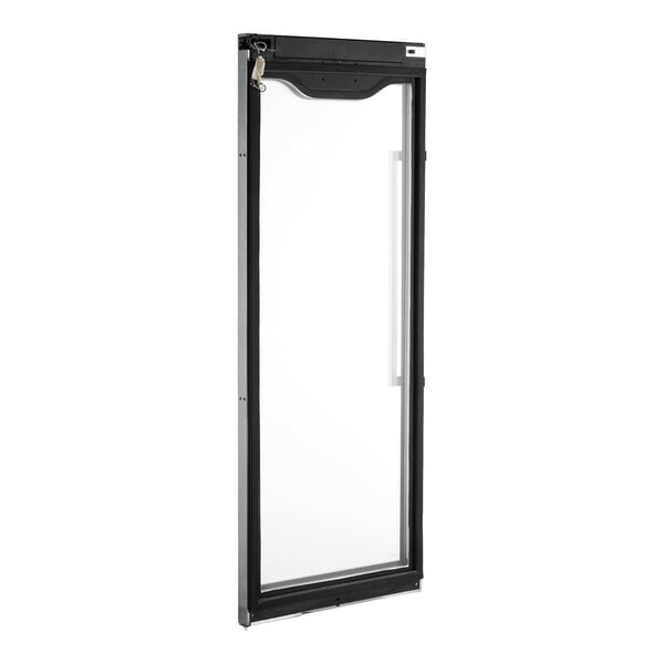A rectangular glass door with a black frame designed for the Estella MCC220 model.