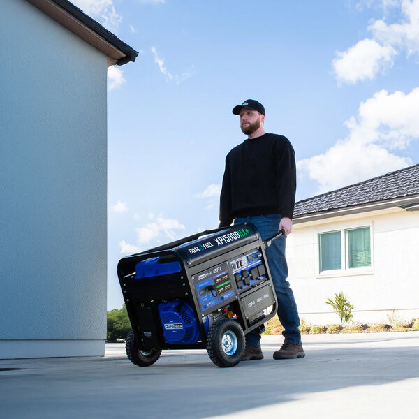 DuroMax 500 CC Dual Fuel EFI Portable Generator with CO Alert XP15000HX+ - 15,000/12,000W, 120/240V