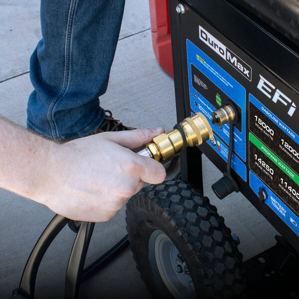 DuroMax 500 CC Dual Fuel EFI Portable Generator with CO Alert XP15000HX+ - 15,000/12,000W, 120/240V